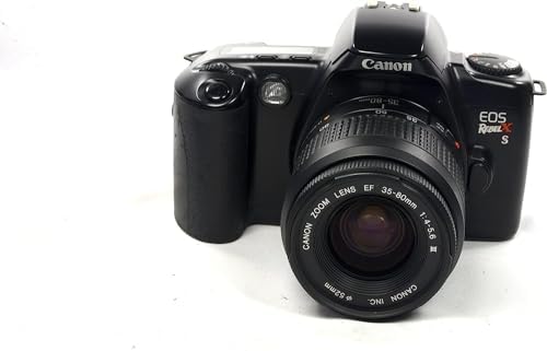 Canon EOS Rebel X 35MM SLR Film Camera w/ Canon EF Auto Focusing AF Lens. Compatible with Color and B&W film. Manual and Auto shutter settings are available. (Renewed)